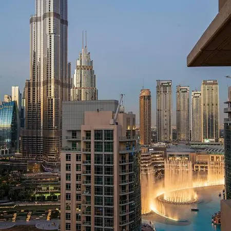 First Class 2Br With Burj Khalifa & Fountain View Dubai Exterior foto