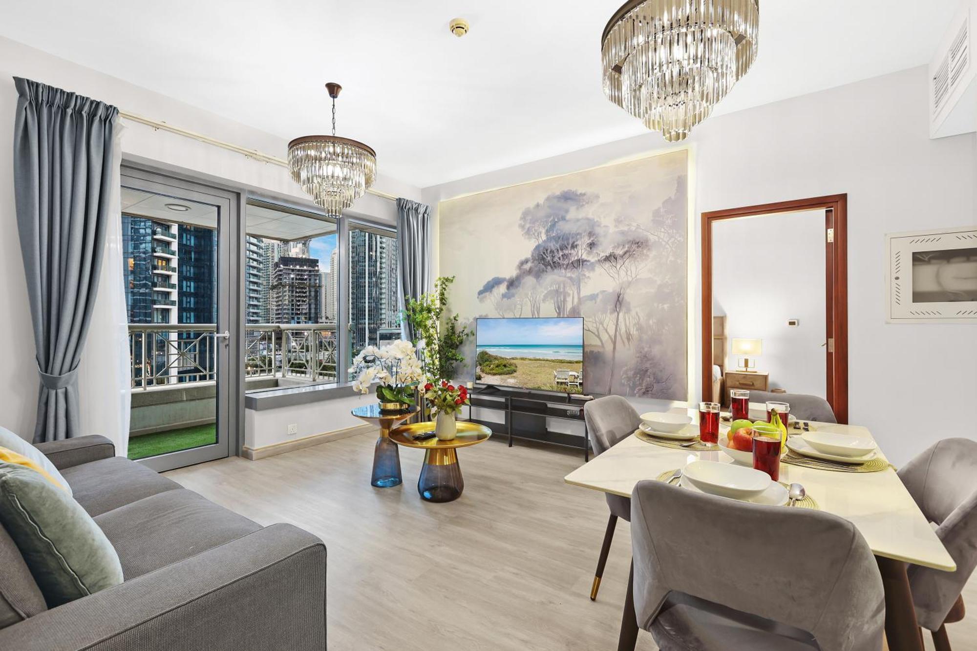 Apartment First Class 2br With Burj Khalifa & Fountain View